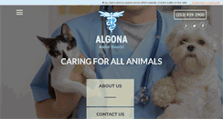 Desktop Screenshot of algonaanimalhospital.com
