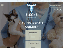 Tablet Screenshot of algonaanimalhospital.com